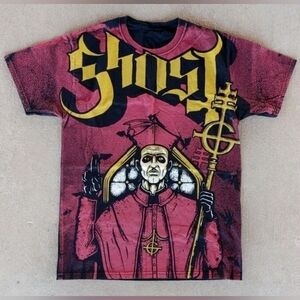 Ghost Rock Band All Over Print Gildan Heavy Cotton T-Shirt Size (M)